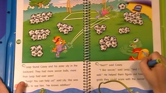 Математика для детей, обзор книги Counting On Leap, Leappad, Leapfrog