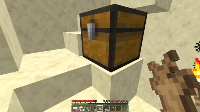 1. Необычная генерация! Выживание в бесконечной пустыне 1.19.3!