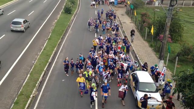 On Our Way To The 2nd FIFA World Cup 2014 Game Of Japan Vs Greece