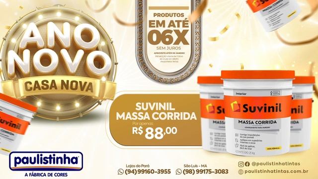 ?? Ano novo, Casa nova - Paulistinha Tintas | A Fábrica de cores