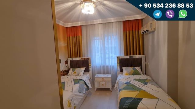 БОЛЬШАЯ ДИЗАЙНЕРСКАЯ квартира в Алании 200м  до пляжа недвижимость в Турции под ключ