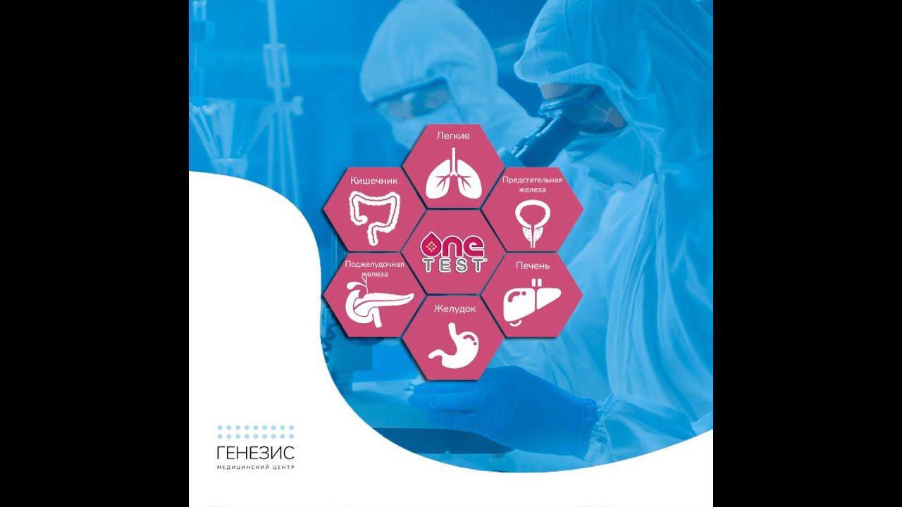 OneTest - анализ крови на индивидуальный риск возникновения онкозаболеваний. Эксклюзивно в «ГЕНЕЗИС»