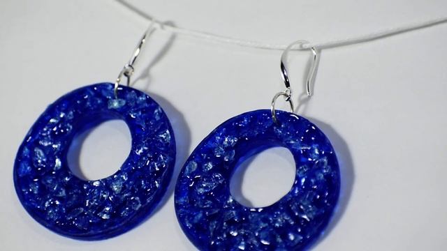 Серьги ультрамарин