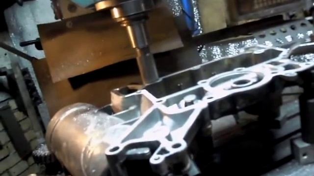 Фрезеровка теплообменника Мерса.