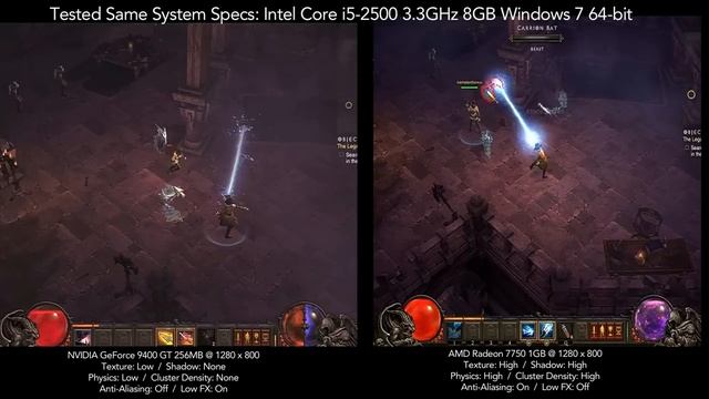 Diablo 3 Gameplay Geforce 9400 Vs Radeon 7750, 3 Year Old Mainstream Card Needs Upgrade