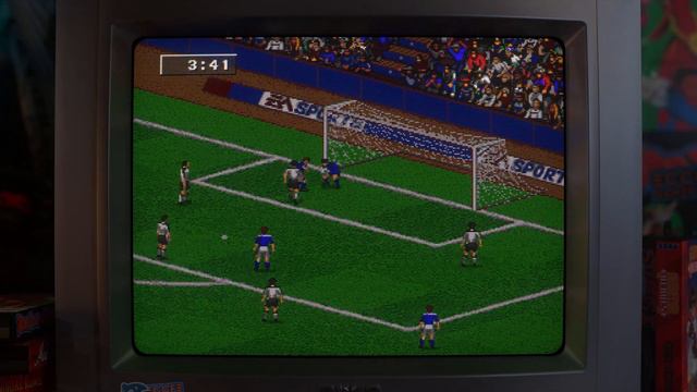 Fifa Soccer 96 - Argentina Vs France (CPU Vs CPU) | 1995 | 4k CRT Simulation