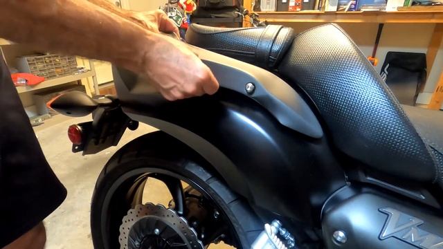 How To Install A Passenger Backrest On A Yamaha VMAX 1700