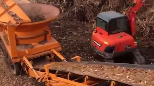 Дробилка пней, корень, ветки!!