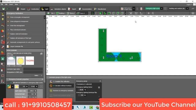Dialux Evo 10.0 New Features Emergency Lighting (Anti Panic Surface)(Gemini Architectural)