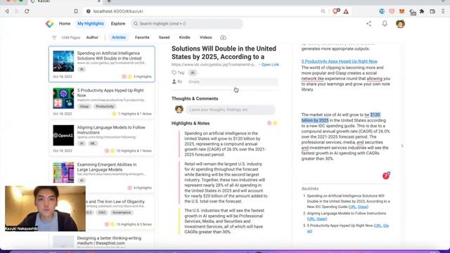 AI-powered Writing With Glasp (Curation To Creation With AI)
