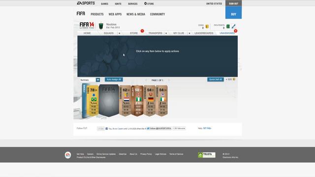 FIFA 14 - SECOND PACK OPENING - WEB APP