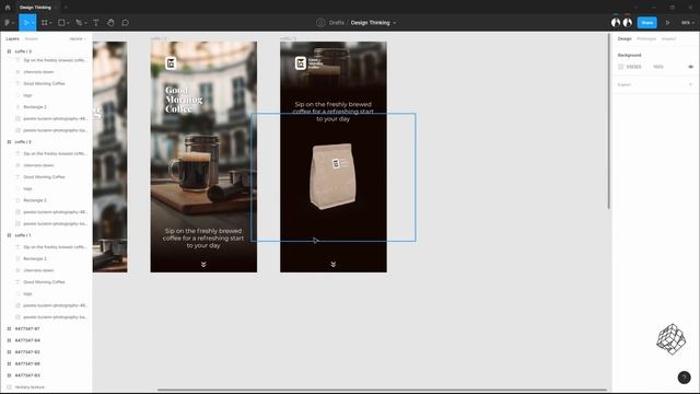Make An Image Parallax Effect In Figma | Figma Coffee Shop App