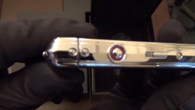 Vertu Constellation Touch, Полированная сталь, черная кожа