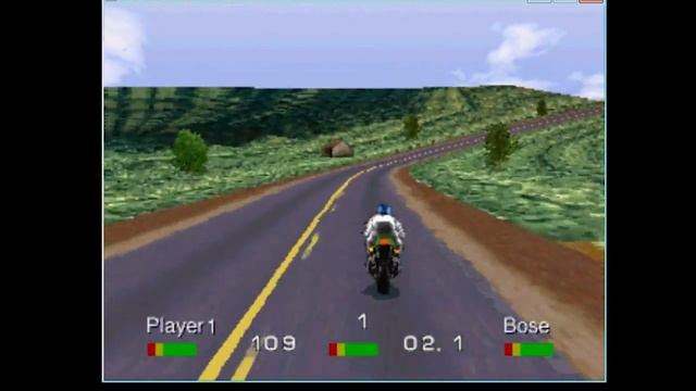 ROAD RASH (PS1) Emulator On Asus EEPC 1015PX Test Gameplay