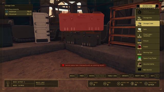 STARFIELD | Outpost Crew Quarters & Greenhouse Build.