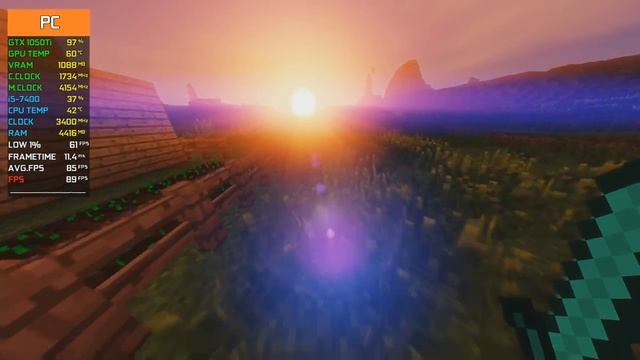 Minecraft Best Shaders For Budget PC - GTX 1050 Ti FPS Test Sildur's Vibrant Graphics Mod (1.12.2)