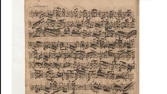J. S. Bach Siciliano BWV 1001