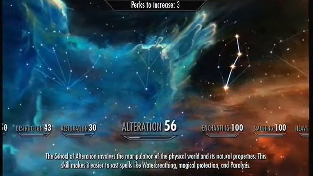 Skyrim - Leveling Alteration Fast And Easy
