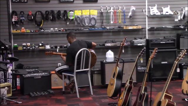 Hanging At The Shop Playing An Ibanez AEW40AS-NT Acoustic/Electric With An Acoustic G35FX Amp Part