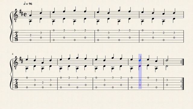 La Vielle - Anon. (XVIIe) - Tablature