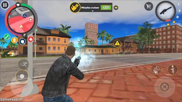 Rope Hero: Vice Town (Stoneman Throw Army Tanks)Mutant Man Destroy Human Cells - Android Gameplay H