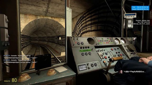 G.Mod - Metrostroi: Очередная недопрактика!!! Машинист инструктор ездабол(!!!), играется с напругой