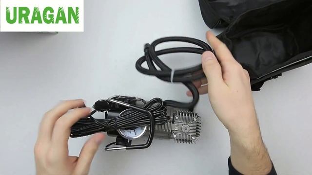 Обзор автомобильного компрессора Uragan 90130