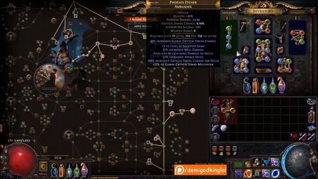 INFINITE MANA TINKERSKIN + ELDRITCH BATTERY COMBO: Lightning Trap Saboteur Build Guide | Demi