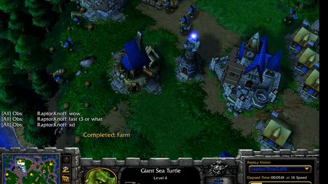 WC3 Warcraft III Commentary Human Vs Undead On Turtle Rock Part 1of2