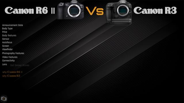 Camera Comparison : Canon R6 Mark II Vs Canon R3