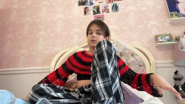 мой дневной влог☆/вяжу кофту сетку крючком/my Daily Vlog☆/crocheting A Mesh Sweater