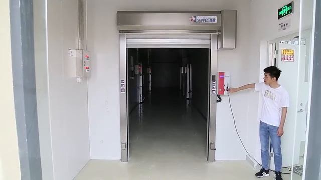 White Thermal Insulation Freezer Roll Up Doors