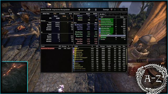 ESO A Z ADDON Combat Metrics DPS HPS KAMPF ANALYSE The Elder Scrolls Online Guide German