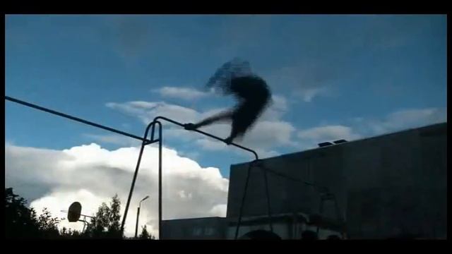 Турник - оборот назад с продевом и выкрутом