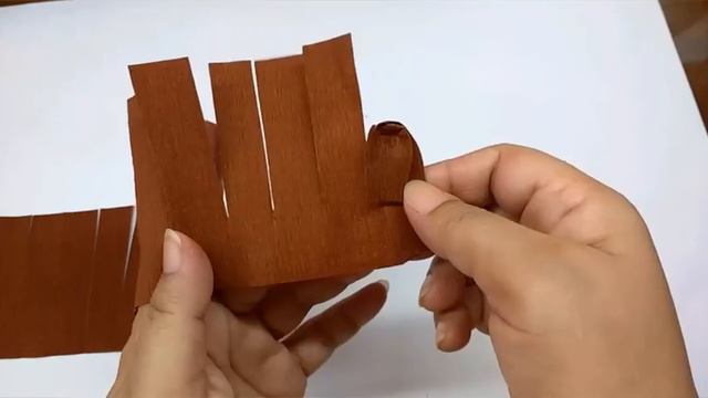 Diy How To Make Easy Crepe Paper Pine Cone (Flower # 76)