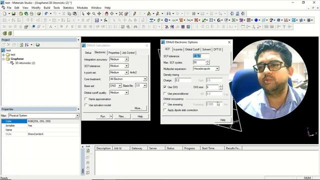 Calculations Using Dmol3 Tool In Materials Studio