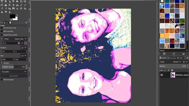 Aspect Ratio Crop In GIMP