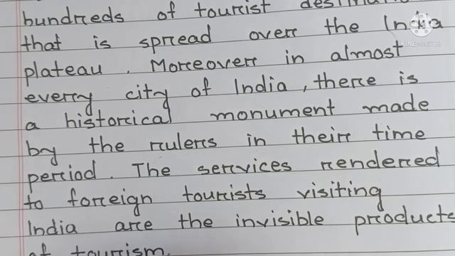 Essay On Tourism In India In English || @edurakib
