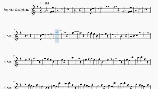 Soprano Sax Sheet Music: How To Play Seigi No Chikara (Fairy Tail) By Yasuharu Takanashi