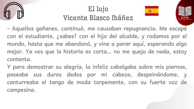 El Lujo | Vicente Blasco Ibáñez |audiolibro 🎧