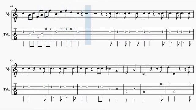 Queen Of The Night Aria Tablature Sheet Music For Banjo Magic Flute Mozart