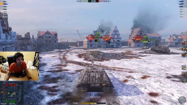 WoT Blitz - Три боя на нелюбимом танке Jagdpanzer E100 - World Of Tanks Blitz (WoTB)