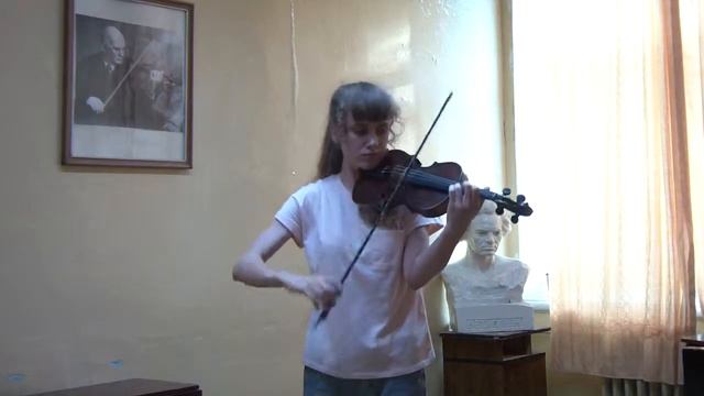 Bach Sonata For Solo Violin #3 In C Major BWV 1005, Allegro Assai, Вероника Шуркина, скрипка