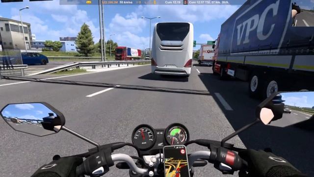 ETS'2 Motor Sürdük :) Honda Titan 2008 |  Tek Teker Şov !!