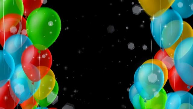 Футаж Воздушные шары переходы сборка