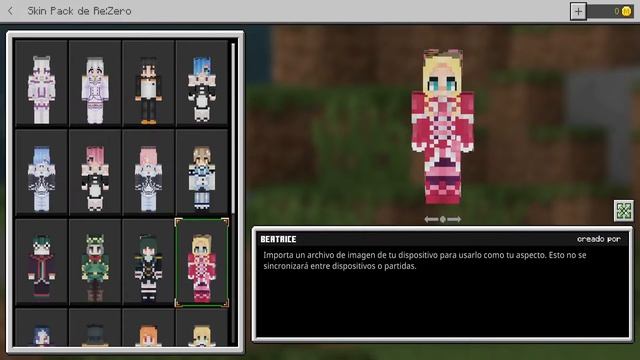 SKIN PACK De RE:ZERO Para MINECRAFT PE