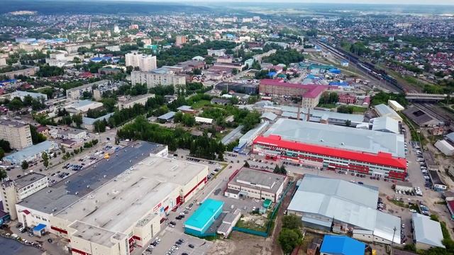 4K Кузнецк. Полёт вдоль железнои дороги 14.06.2018