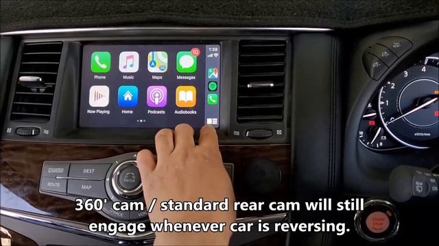 Apple CarPlay & Android Auto Integration On Nissan Patrol Y62 ST-L
