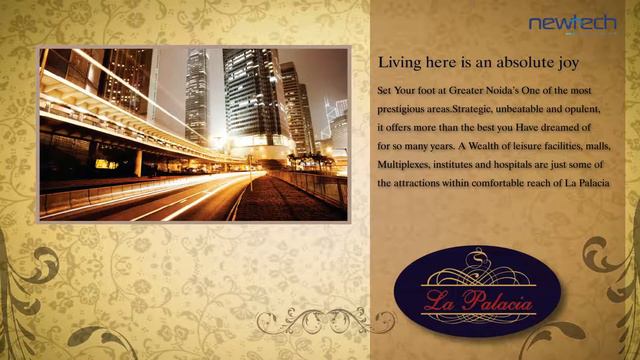 Newtech La Palacia - New Projects In Noida Extension @2970/sq.ft., Call At 8130474411