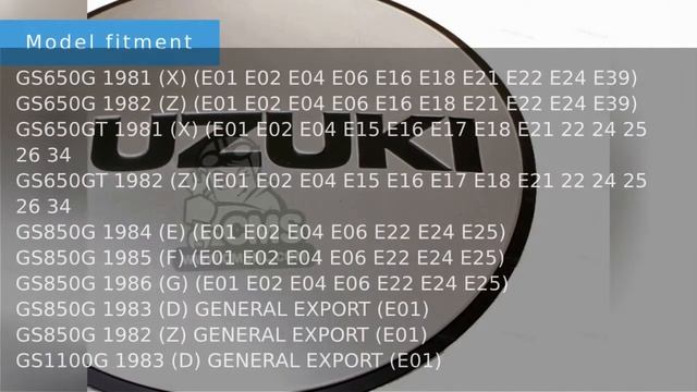 68235-34200 Emblem,contact Breaker Cover Suzuki GS650 GS850